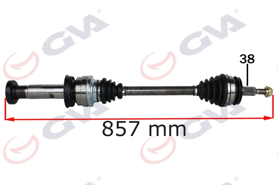 Komple Aks Sağ Düz Vi̇tes Transporter T6 2.0 TDI 860mm Caab-Caac-Caae