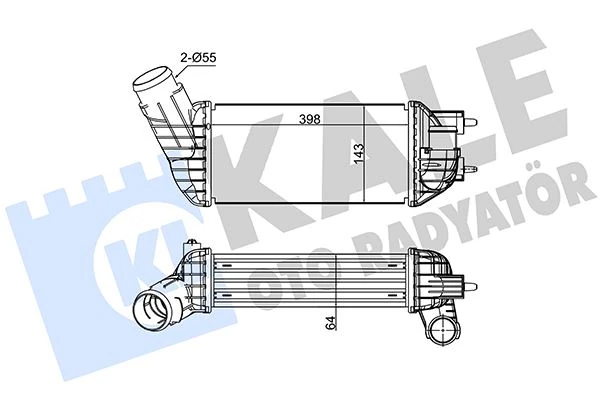 Turbo Radyatörü Intercooler Ford Transi̇t 06> 2.2-2.4 Tdci̇ 96641-1376241-6c119l440ab