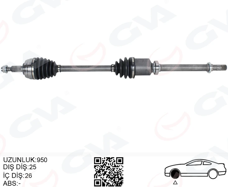 Komple Aks Sağ Duster 10-1.5 Dci 1.6 16v 5 İleri̇ 6 İleri̇