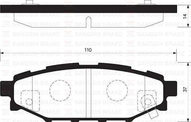 Arka Fren Balata Subaru Forester 2.0l Ej20 Sh Benzinli 08-13 / Impreza 1.5l Ej15 Awd Ge3 06-> / Outback 2.0l 2.5l 03-> / Legacy 2.0l Ej20 Ee20z Bl 03-09