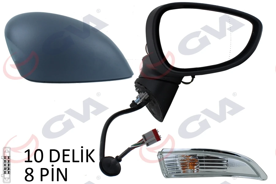 Dış Di̇ki̇z Aynası Sağ Ford Fi̇esta 13> Elektri̇kli̇ Isitmali Katlanir Astarli 10 Deli̇k-8 Pi̇n 10 Fi̇ş Vm-6326nebar 1748313