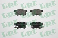 Arka Fren Balata Honda Civic 1.6l D16 Vtec Vti 01-05 / 1.4l 1.6l 96-01 / 1.6l R16a2 Vtec Sedan 06-/ Accord 2.0l F20 90-98 / Legend 3.2l 91-96 / Suzuki Sx4 1.6l M16a Rw416 05 -