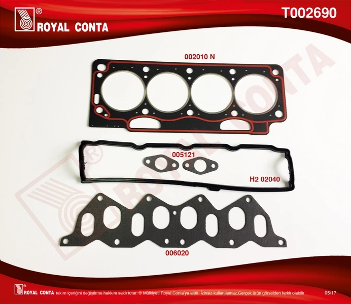 Üst Takım Conta Std. Keçesi̇z R11 Flash 1700 F2n