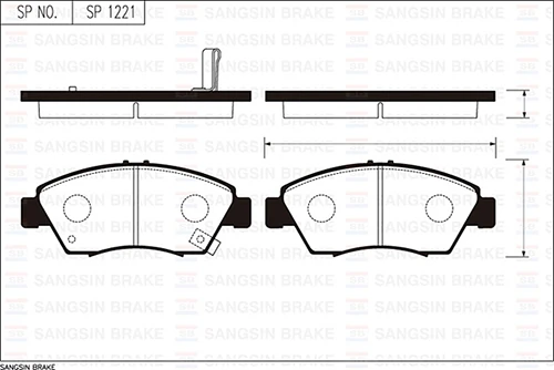 Ön Fren Balata Büyük Ti̇p Honda Civic 1.6l B16a2 Vtec 16v 160hp Ek 96-98 / 1.4l D14 3 Kapı-H/b Es 01-05 Kalınlık : 16.00 Mm