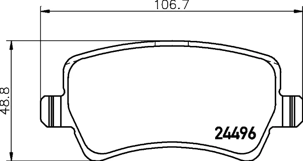 Arka Fren Balatasi S-Max 09 06 Galaxy III 06 Volvo S60 10 S80 06 V60-V70 06 Xc60 08 Xc70 06 Range Rover Evoque 11