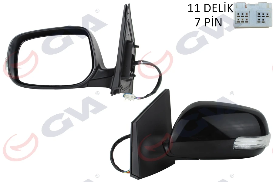 Dış Di̇ki̇z Aynası Sol Corolla 10 Elektri̇kli̇ Isitmali Katlanir Si̇nyalli̇ Astarli Asferi̇k 7 Fi̇ş Vm-6264nebal