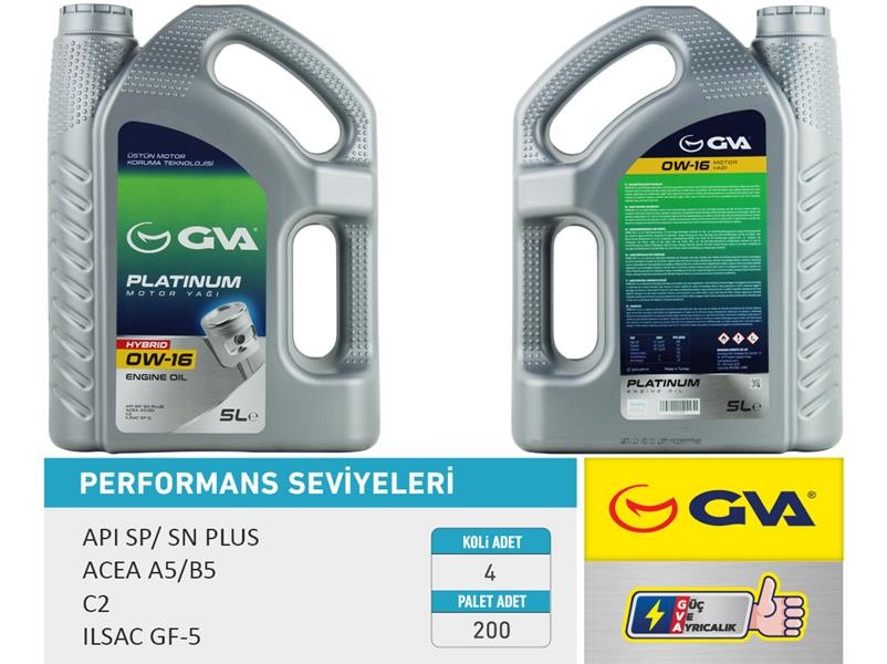 GVA Motor Yağı 5 LT 0W16