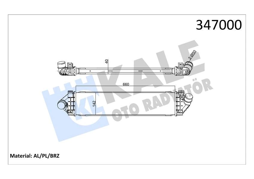 Turbo Intercooler Radyatoru Mondeo IV 07>14 S Max Galaxy 06>15 1.8tdci 2.0tdci Kuga 2.0tdci 10>12 Volvo S80 II S60 V70 III 1.6drvie 2.0tdi 10>