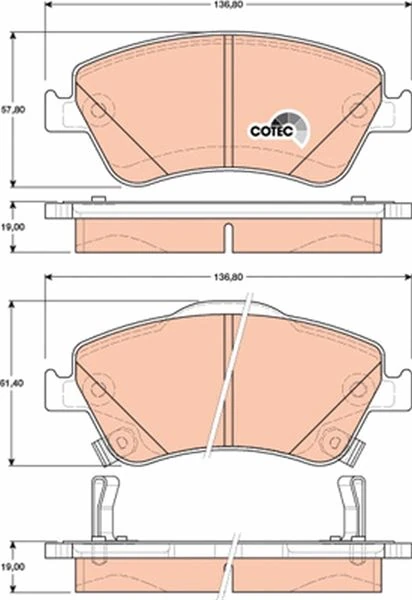 Ön Fren Balata Toyota Auris. Corolla 1.4l 1ndtv Nde150 D-4d Dizel 07 -