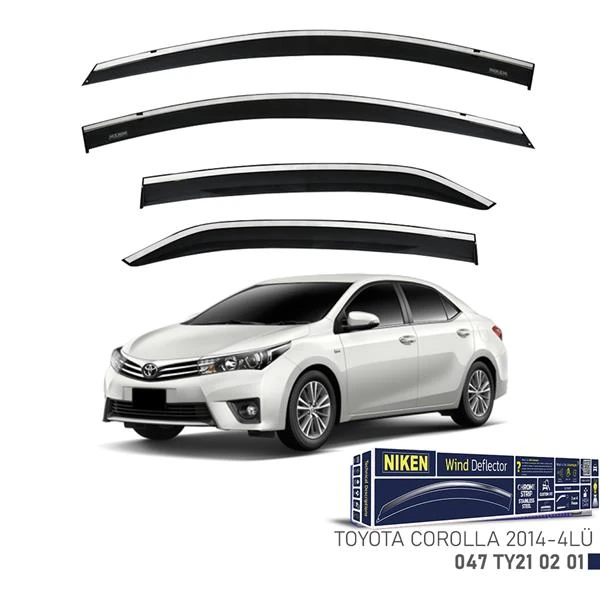 Kromlu Cam Rüzgarliği Toyota Corolla 2014-4lü