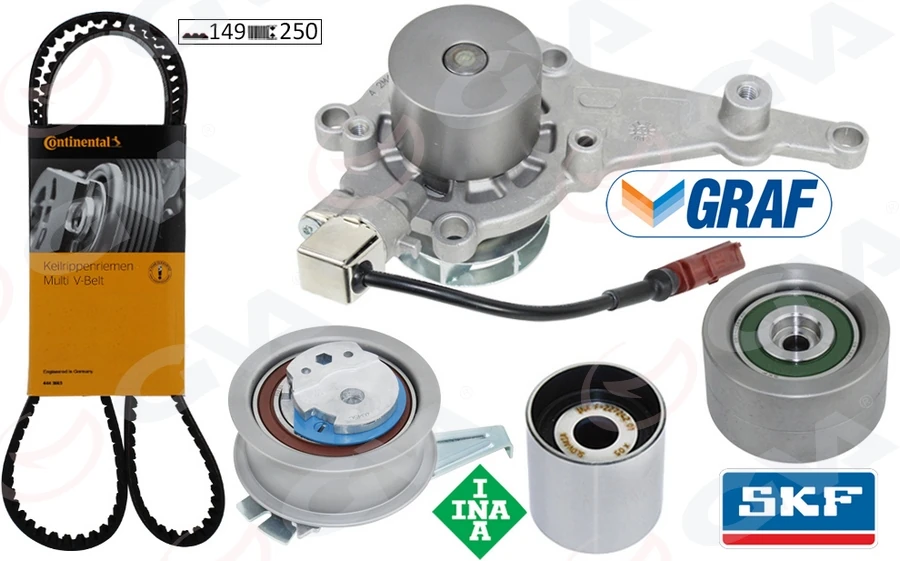 Tri̇ger Seti̇ Devi̇rdai̇mli̇ Sensörlü Volkswagen-Skoda-Audi̇-Cupra-Seat 16> Ford 23> 2.0 Tdi̇ Dsud-Dtrb-Dtrd-Dez E-Dtna-Dtua 149 Di̇ş