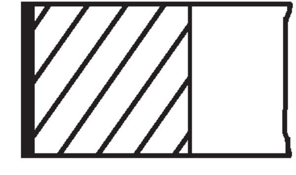 Segman 80.00mm Std E36 E46 320i̇ E39 520i̇ 2.0i̇ 96-M52b20 1.5x1.5x2-Vanoslu