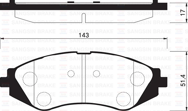 Ön Fren Balatasi Lacetti 1.4-1.6-1.8 2.0d 04> Nubira 1.4-1.6-1.8 2.0d 04>