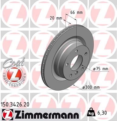 ZIMMERMANN Fren Disk ARKA BMW