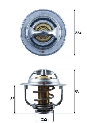 Mahle Termostat Opel