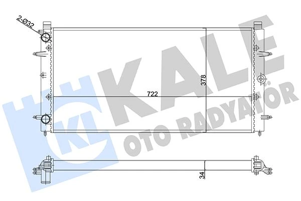 Su Radyatörü Volkswagen Transporter IV 1.8 1.9d-Td 2.4 2.5tdi 92-03 Mt Ac Nac Mekani̇k 722x378x32 701121253k-701121253m