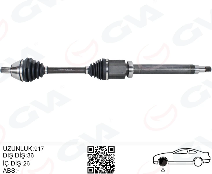 Ön Aks Komple Sağ Volvo S40 Volvo II 1.6 D2 10>12 V50 1.6 D2 10>12 C30 1.6 D2 10>12 D 4162 T