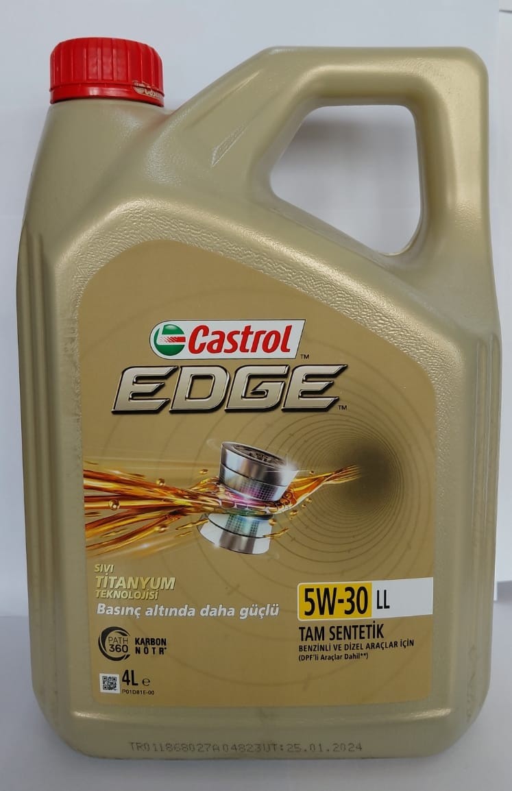 CASTROL Edge Motor Yağı 5W30 4LT (2024-2025)
