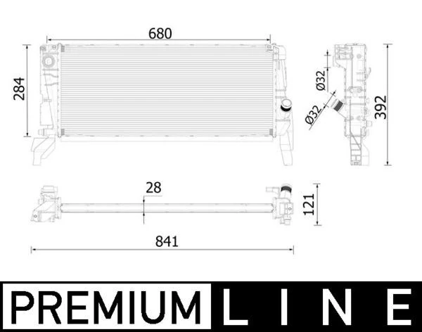 Motor Su Radyatoru BMW F45 F48 Mini F54 F56 F60 Premium Line