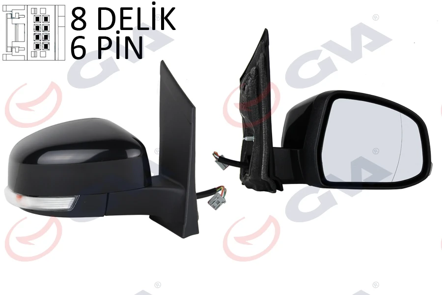 Dış Di̇ki̇z Aynası Sağ Focus II 08 11 Elektri̇kli̇ Isitmali Si̇nyalli̇ Asferi̇k 6 Fi̇ş Vm-6304ehar