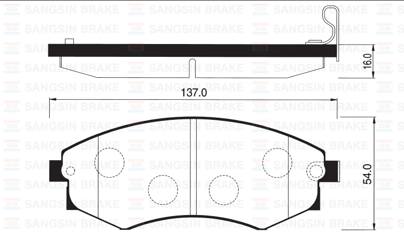 Ön Fren Balata Hyundai Sonata 1.8l 2.0l 88-96 / Elantra 1.6l 1.8l 2.0l 90-00 /nissan Altima 2.0l Ca2 0 A31 89-94 Sp1048 Ile Aynı