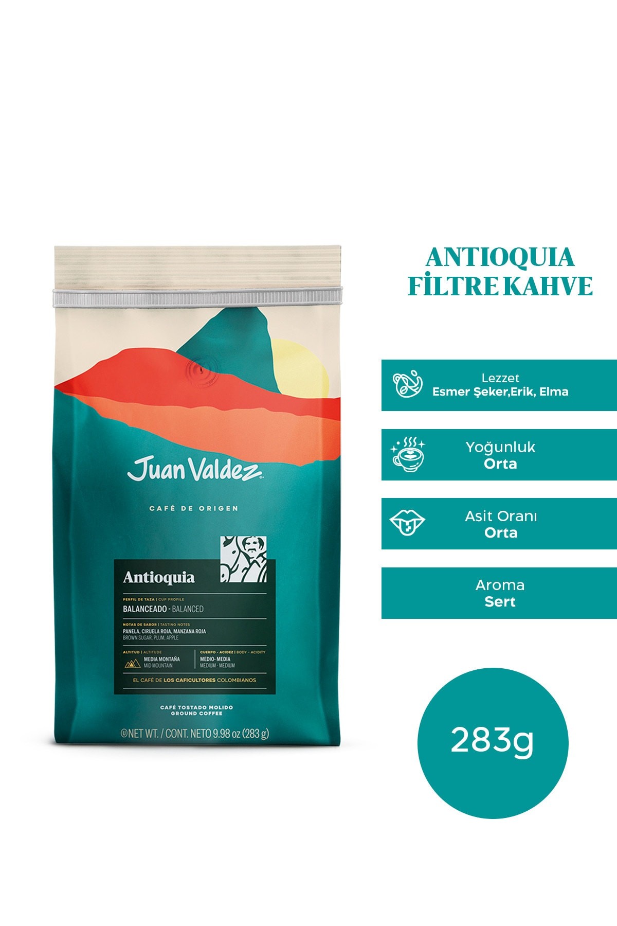 Antioquia Öğütülmüş Filtre Kahve 283gr