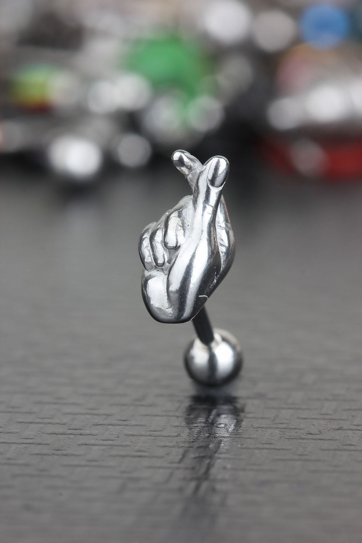 316L Cerrahi Çelik Kıkırdak Tragus Helix Vintage Antik Gotik Etnik Tasarım Biraz Piercing