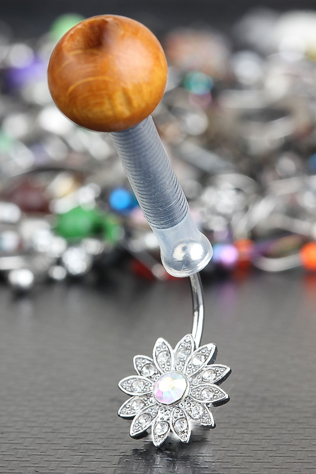 Piercing Topu Kolay Takma, Çıkarma Silikon Aparat Top Tutucu ( 1,2mm Top - 1,6mm Top ) 2 Adet