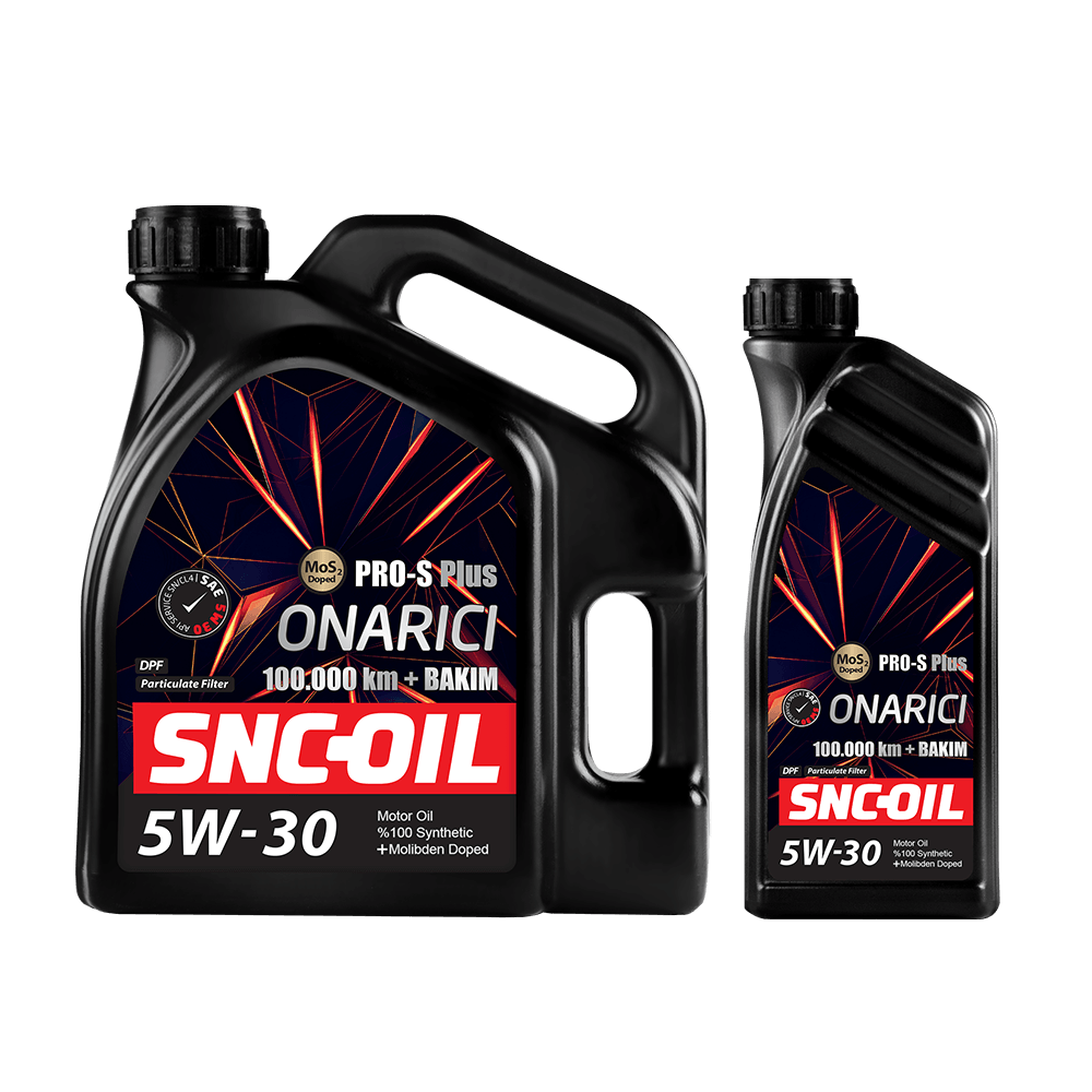 SNC- OIL 100.000 Km + Bakım Pro-S Plus Onarıcı Mos2 5W-30 Motor Yağı(5LT)