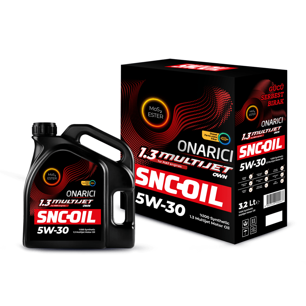 SNC-OIL Pro-S Plus 1.3 Multijet Onarıcı Mos2 5W-30 Motor Yağı (3.2 Litre)