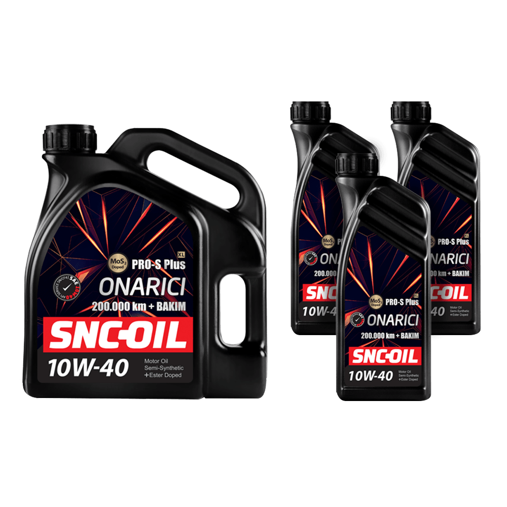 SNC-OIL 200.000 Km + Bakım Pro-S Plus XL Onarıcı 10W-40 Motor Yağı 7 Litre