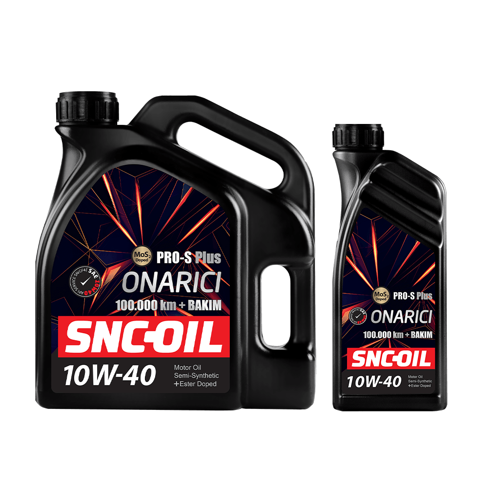 SNC-OIL 100.000 Km + Bakım Pro-S Plus Onarıcı 10W-40 Motor Yağı (4+1LT)