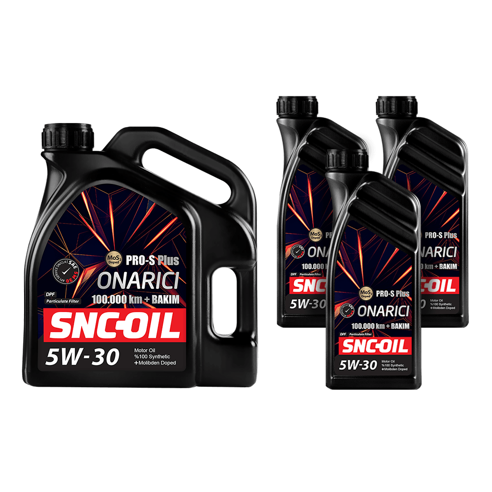 SNC-OIL 100.000 Km + Bakım Pro-S Plus Onarıcı 5W-30 Motor Yağı 7 Litre