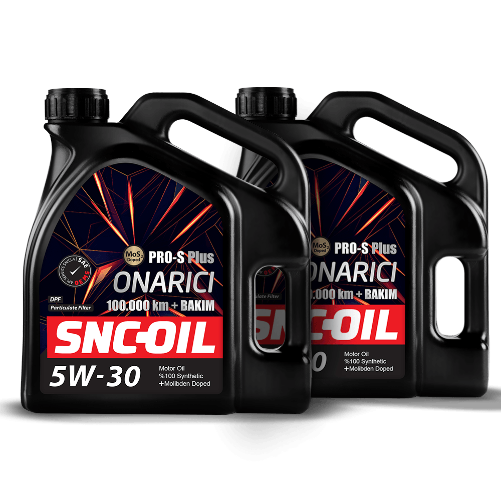 SNC-OIL 100.000 Km + Bakım Pro-S Plus Onarıcı Mos2 5W-30 Motor Yağı (4+4 Litre)