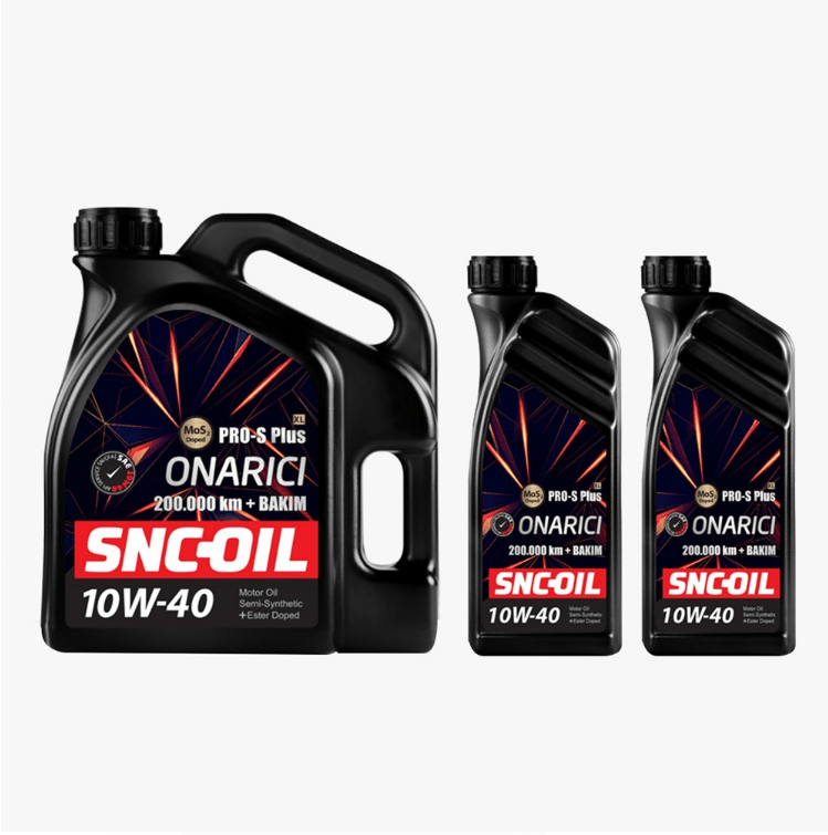 SNC-OIL 200.000 Km + Bakım Pro-S Plus XL Onarıcı Mos2 5W-30 Motor Yağı(6 Litre)