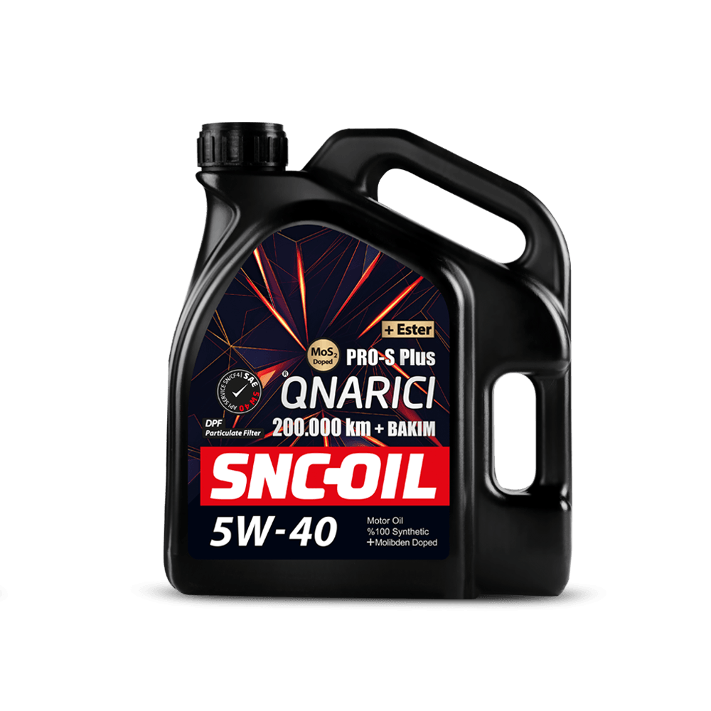 SNC-OIL 200.000 Km + Bakım Pro-S Plus Onarıcı Mos2 5W-40 Motor Yağı (4 Litre)