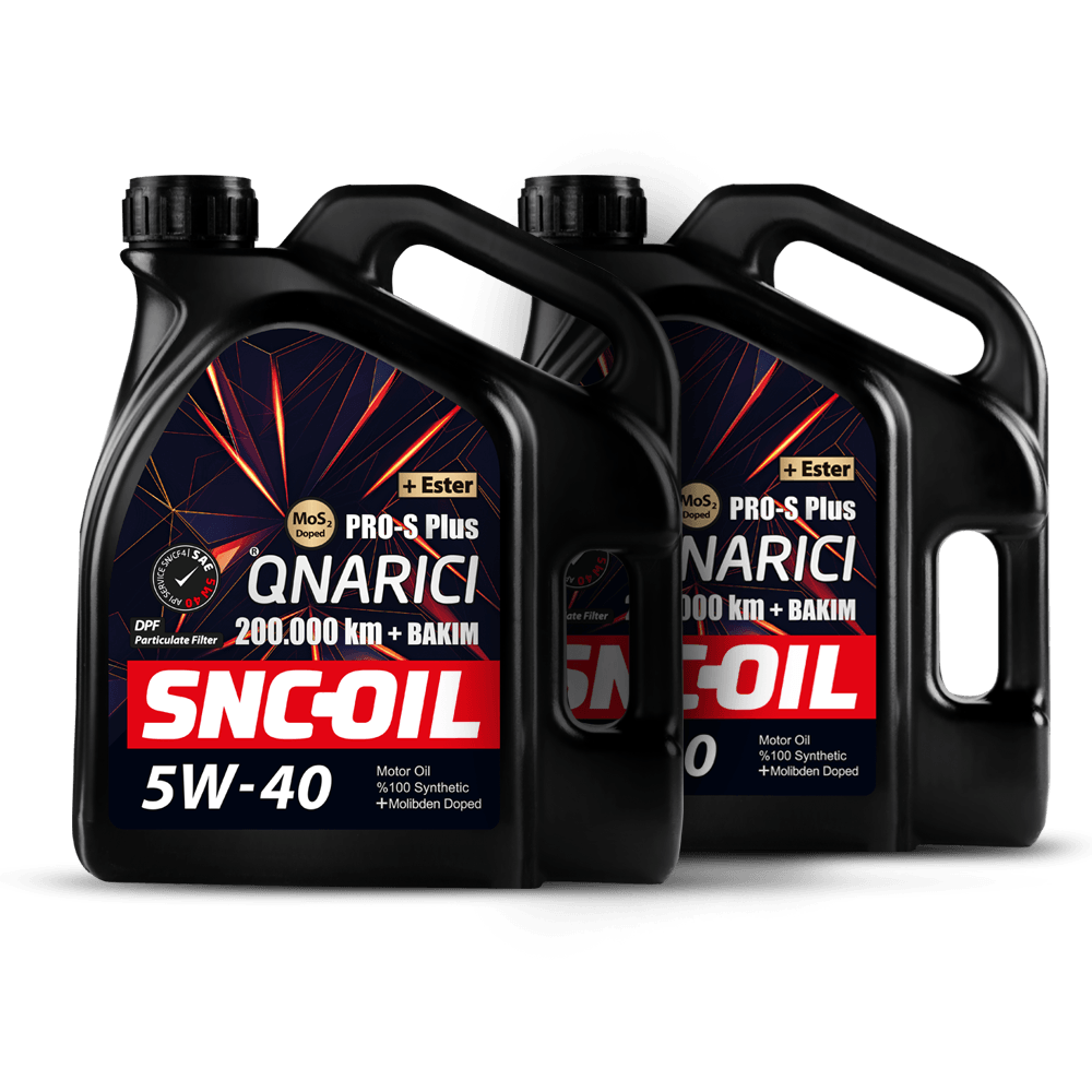 SNC-OIL 200.000 Km + Bakım Pro-S Plus Onarıcı Mos2 5W-40 Motor Yağı (8 Litre)