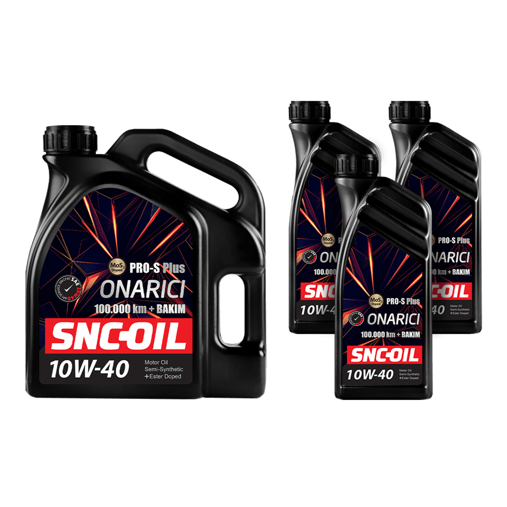 SNC-OIL 100.000 Km + Bakım Pro-S Plus Onarıcı 10W-40 Motor Yağı 7 Litre