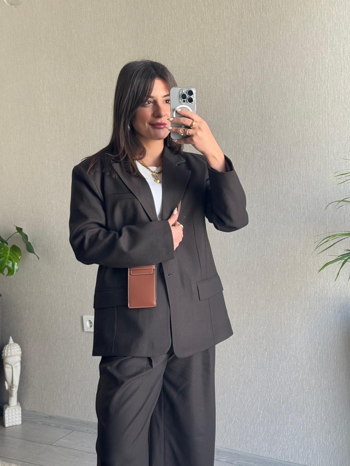 Acı Kahve Premium Oversize  Blazer