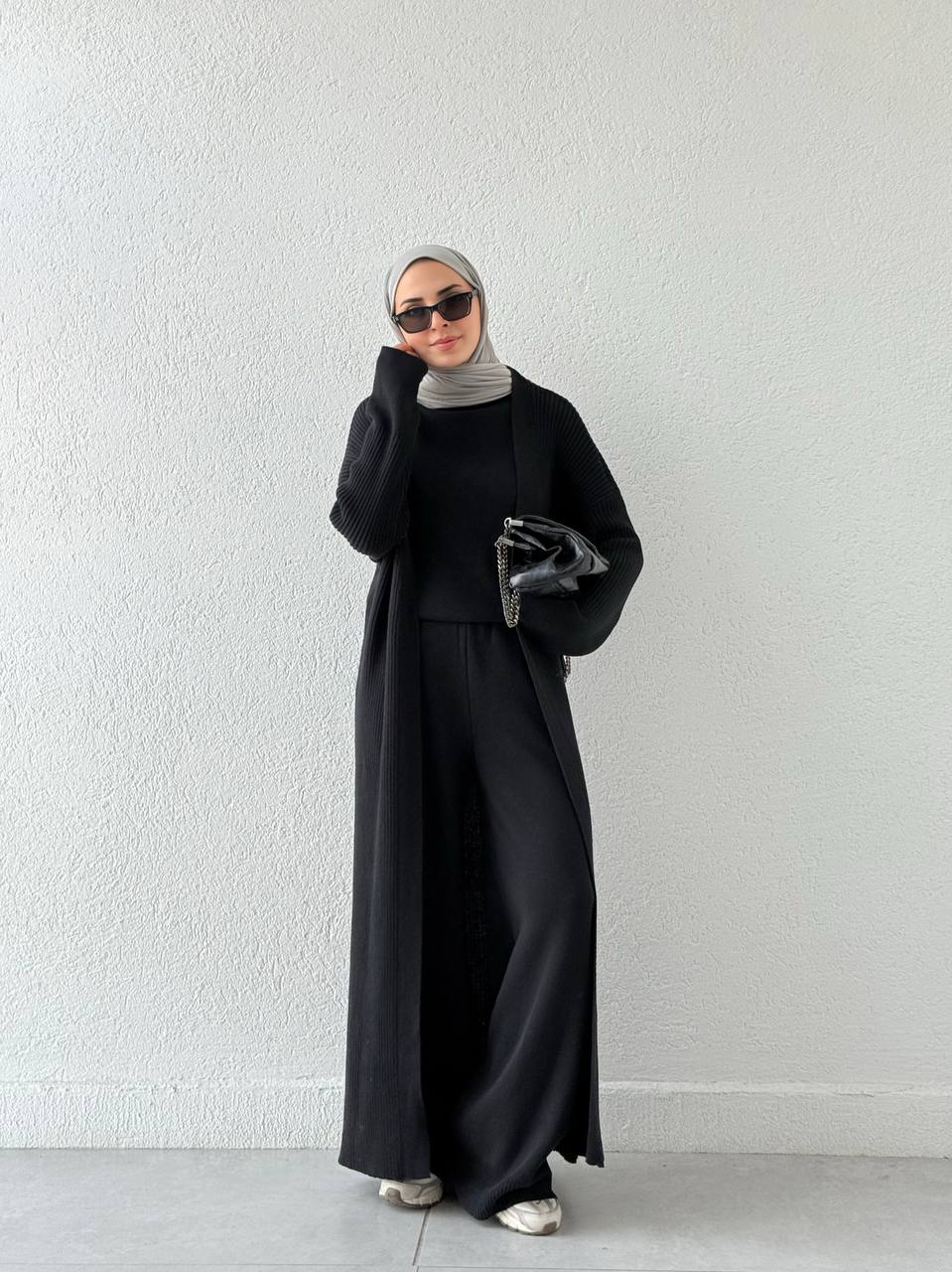 Üçlü Triko Takım T53 - Siyah