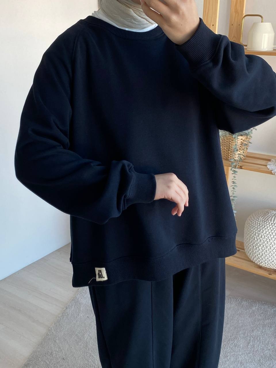 Premium Üç İplik Şardonsuz Sweat Takım