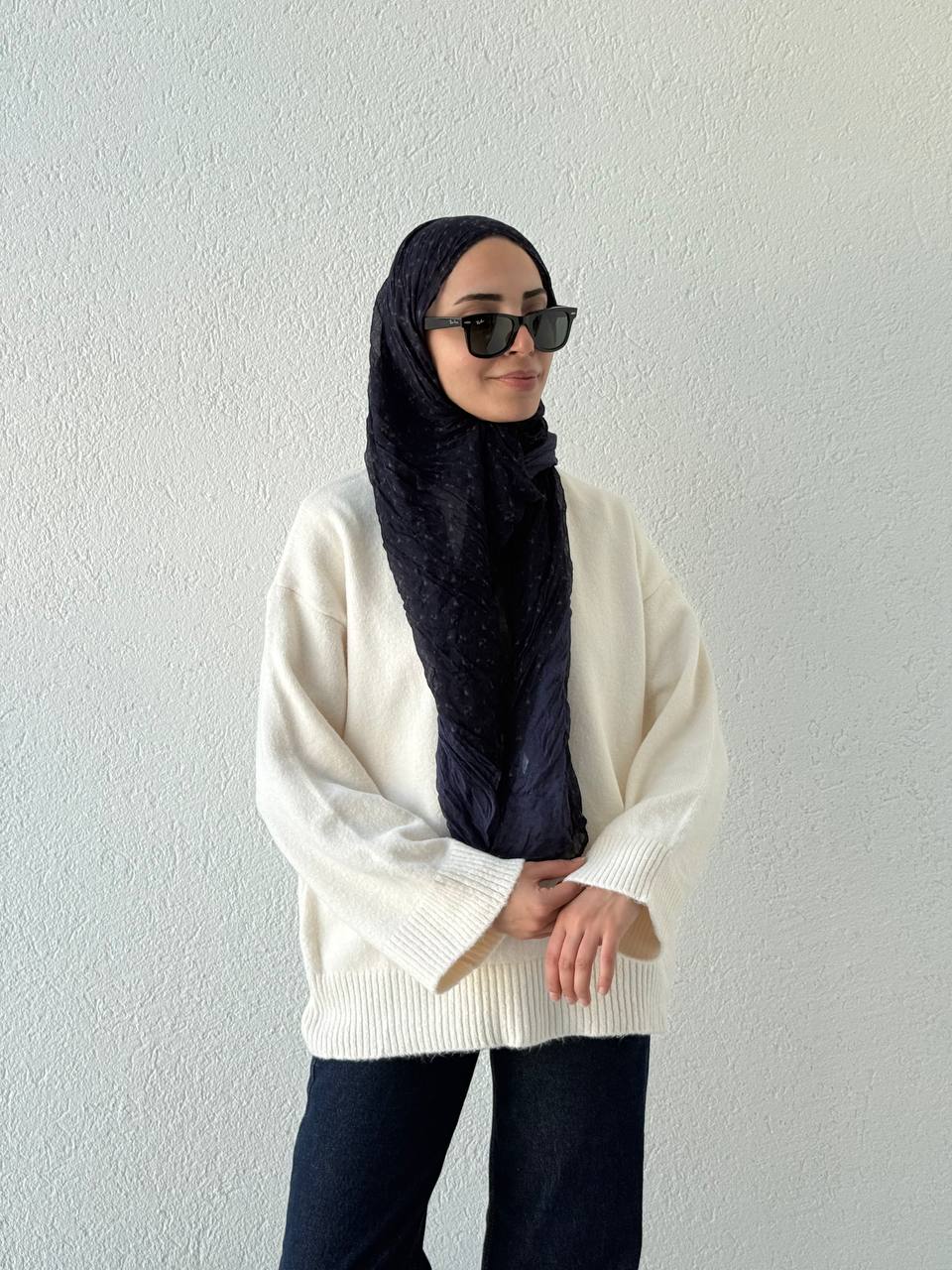 Balıkçı Yaka Basic Kazak qs079 - Ekru