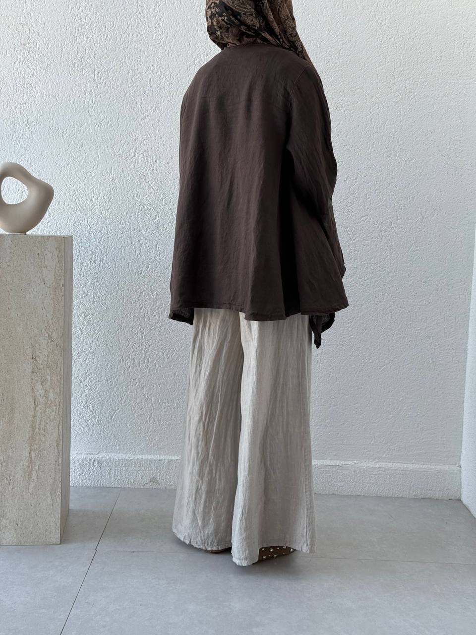 Premium Kalite Keten Önden Bağlamalı Kimono flr