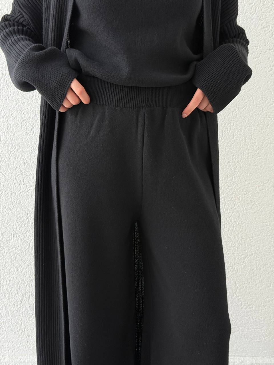 Üçlü Triko Takım T53 - Siyah