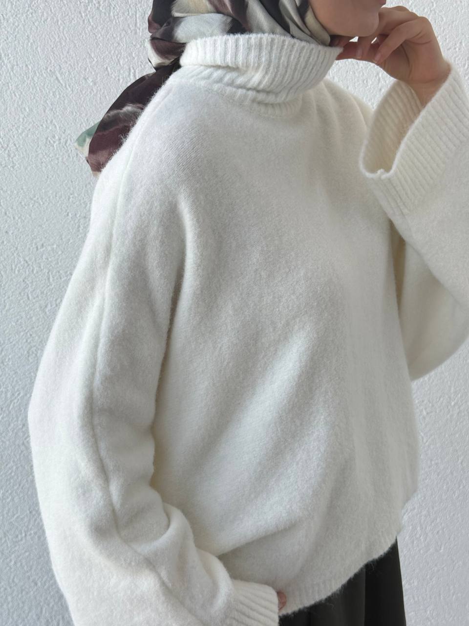 Yarasa Kol Triko Kazak 10817 - Ekru