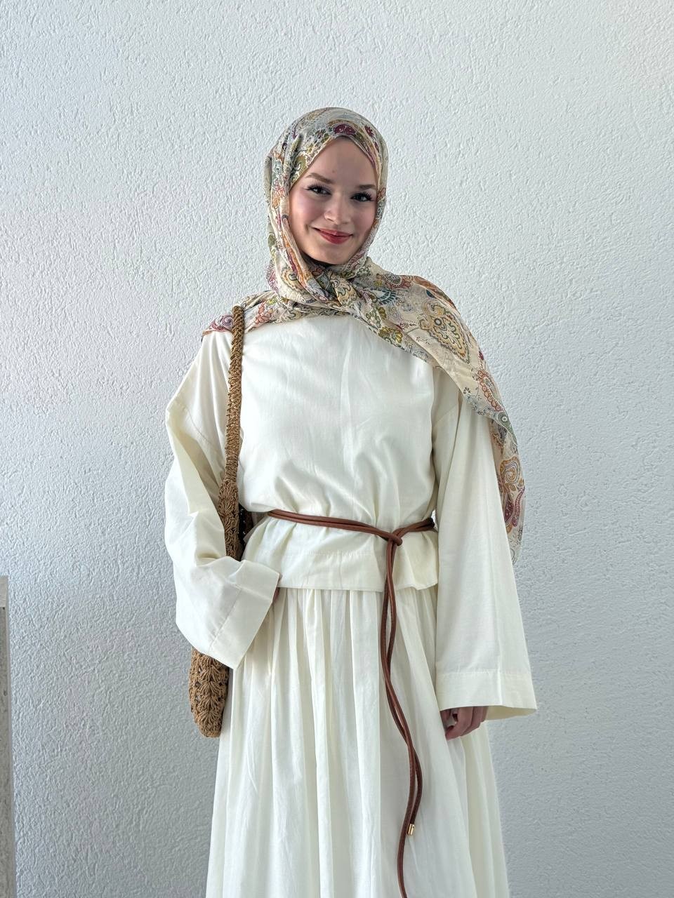 Vual Crop  Sık Pileli Etekli Takım 6041