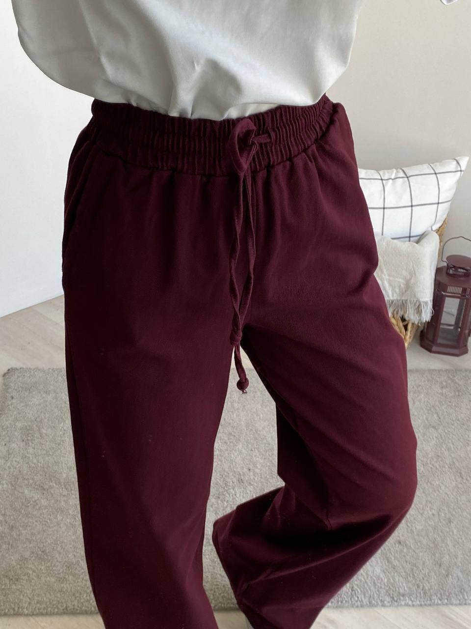 Gabardin Kimono Takım 8629 - bordo