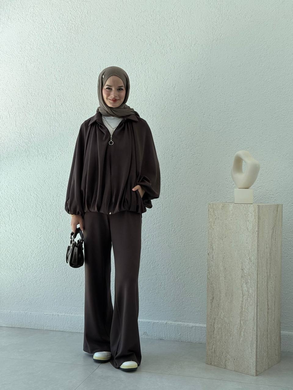Modal Oysho Ceketli Oversize Takım 608