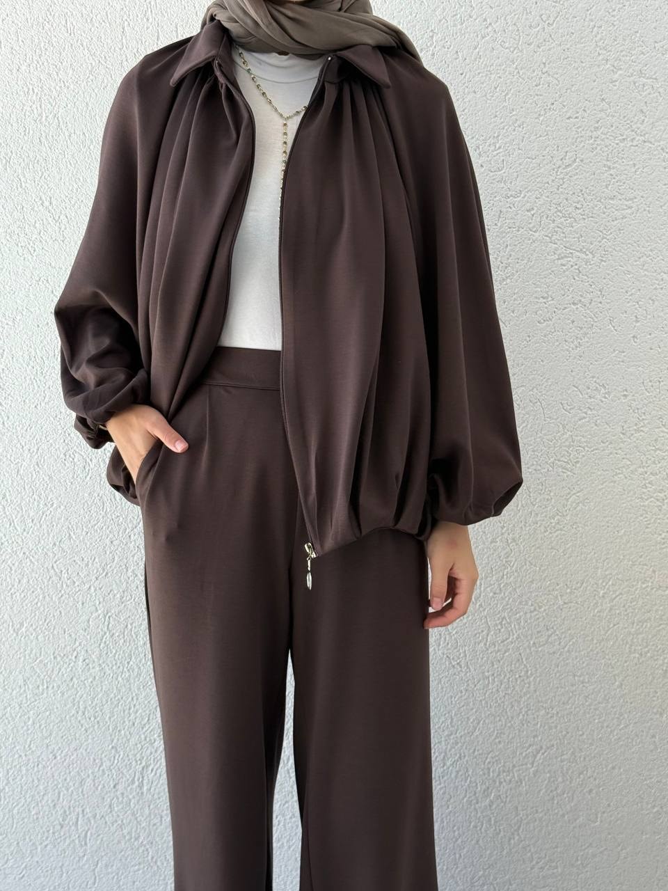 Modal Oysho Ceketli Oversize Takım 608