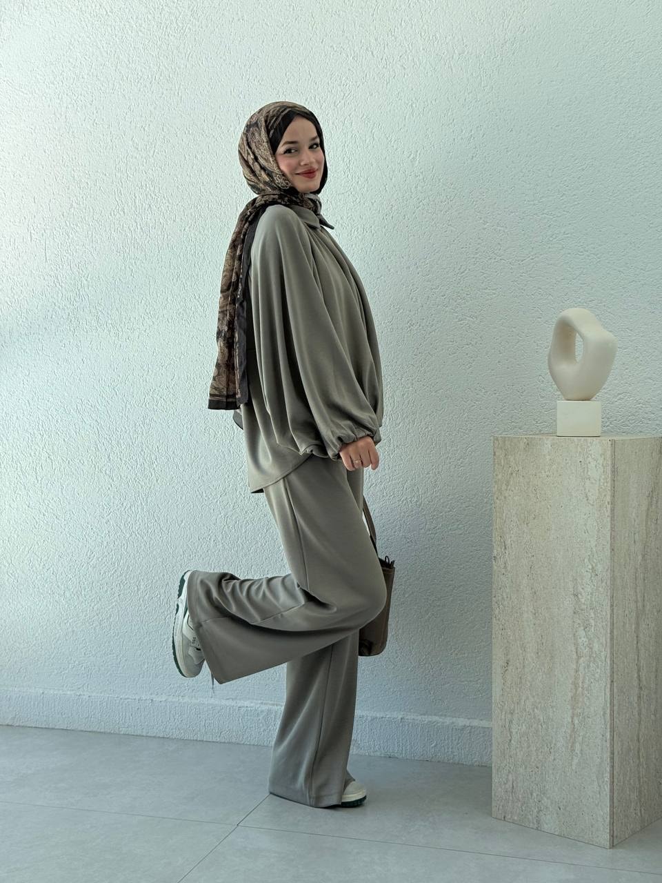 Modal Oysho Ceketli Oversize Takım 608 - Çağla Yeşili